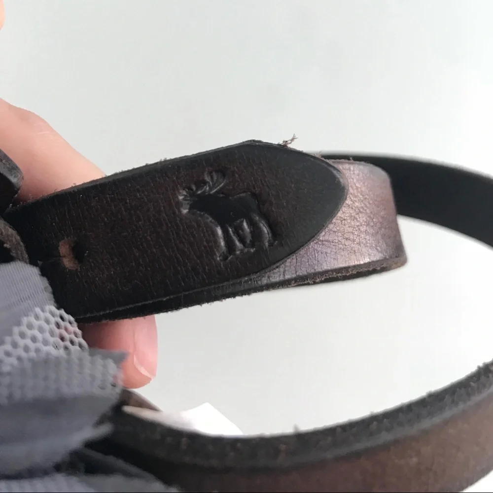 Abercrombie Kids Floral Genuine Leather Belt